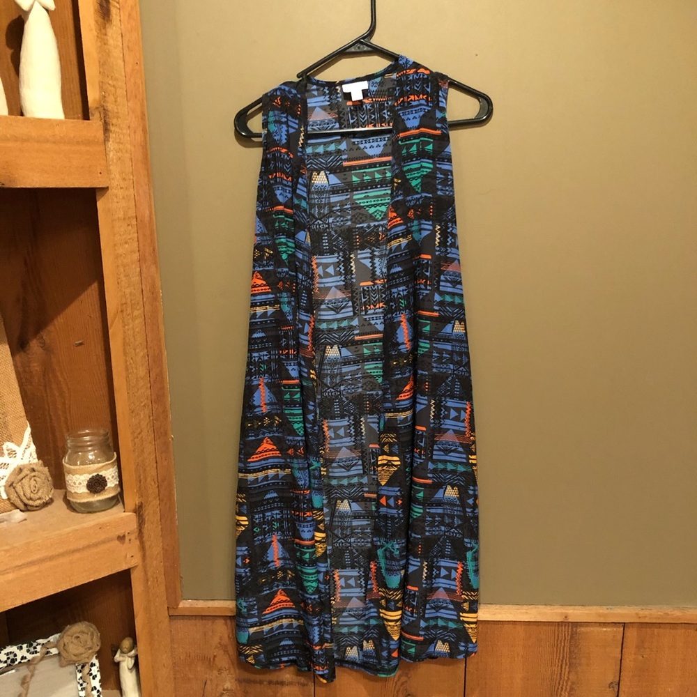 Lularoe “Joy” Vest. Beautiful colors.